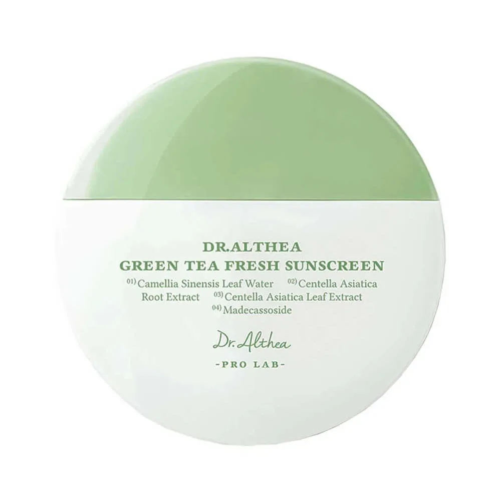 Успокаивающий солнцезащитный крем Dr. Althea Green Tea Fresh Sunscreen SPF50+ PA++++