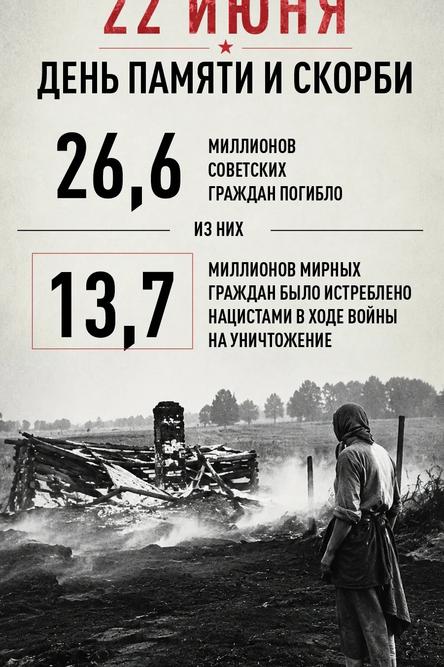 День памяти и скорби: вспомним вместе
22 июня 1941 года началась Великая Отечественная война. Этот д
