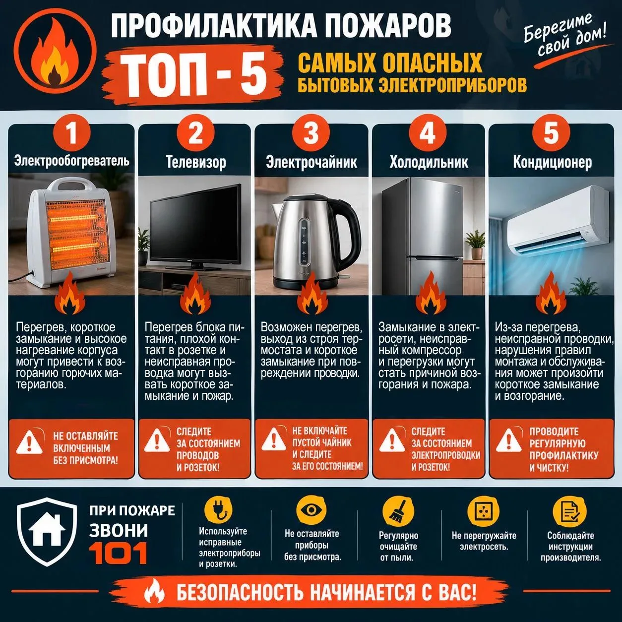 🏠 Дом без риска: проверь, как ты пользуешься электроприборами!