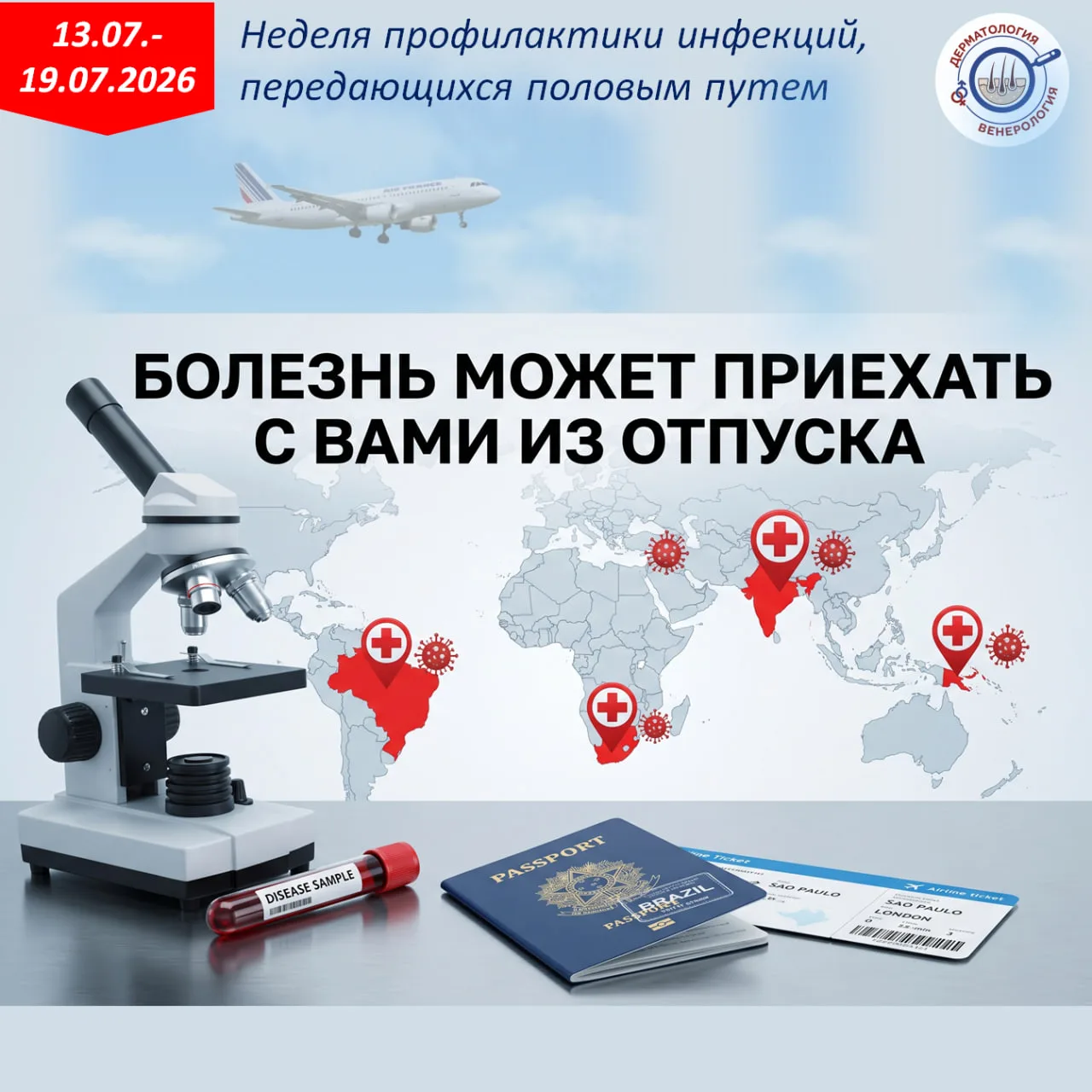 🌍 Редкие болезни, которые передаются половым путем
Когда мы говорим об ИППП, обычно вспоминаем сифи