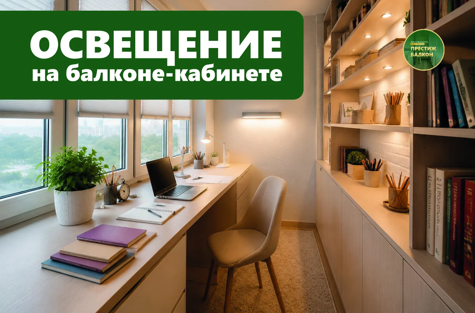 Продолжаем раскрывать тему создания пространства для учебы из своего балкона.