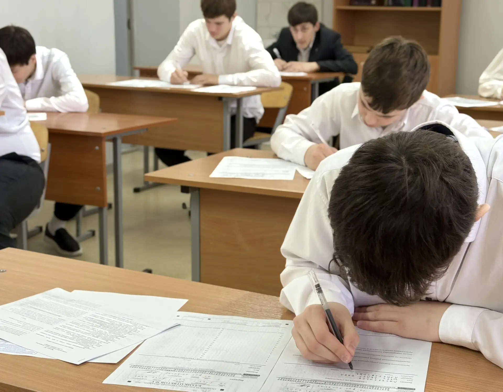 10 декабря в МБОУ «СОШ №65» г. Грозного состоялся пробный экзамен по русскому языку для учащихся 9-х