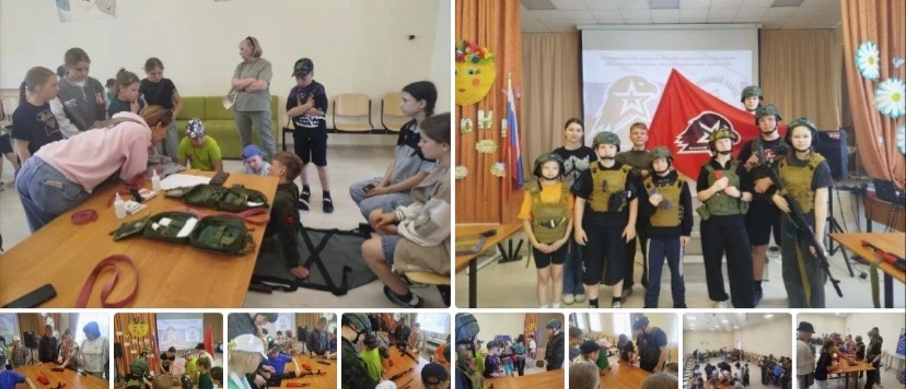 🫡В летнем оздоровительном лагере юнармейцы отряда "Вятич" 🏕️