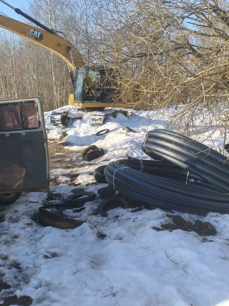 Начинаем замену двух километров стального водопровода от.д.Дурасово до железнодорожных ...