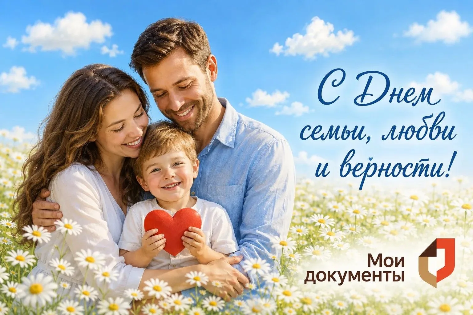 С Днем семьи, любви и верности! 🌼

   Сегодня в нашей стране важный праздник — День семьи, любви и 