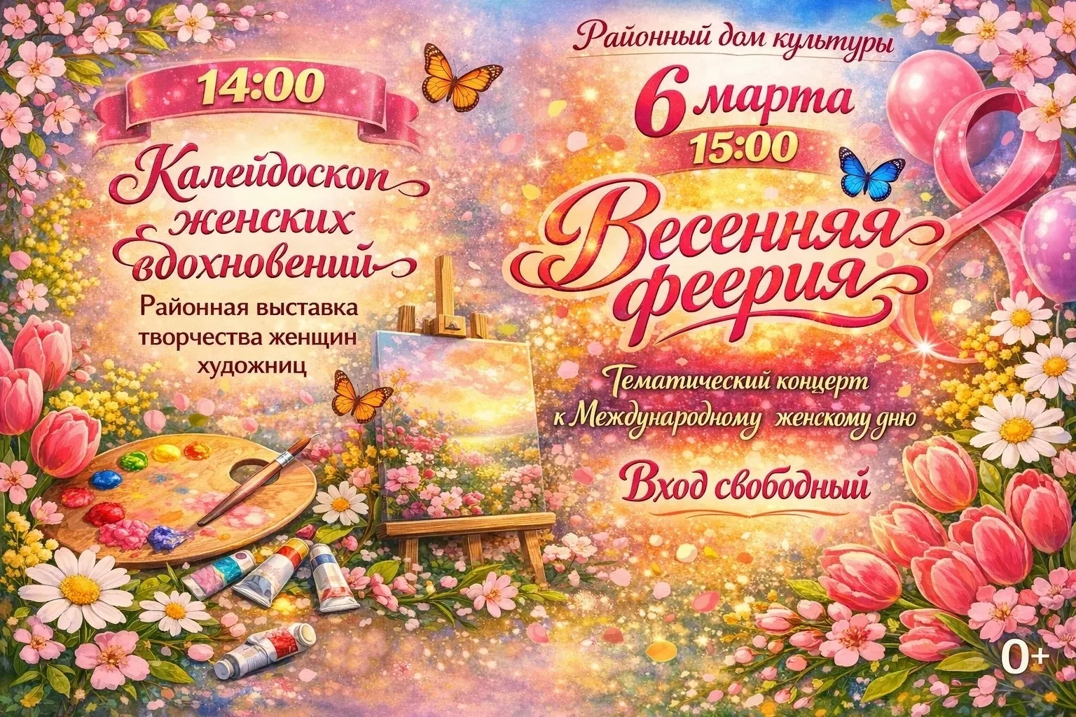 «Весенняя феерия» – под таким названием пройдёт в РДК концерт, посвящённый 8 Марта🌷