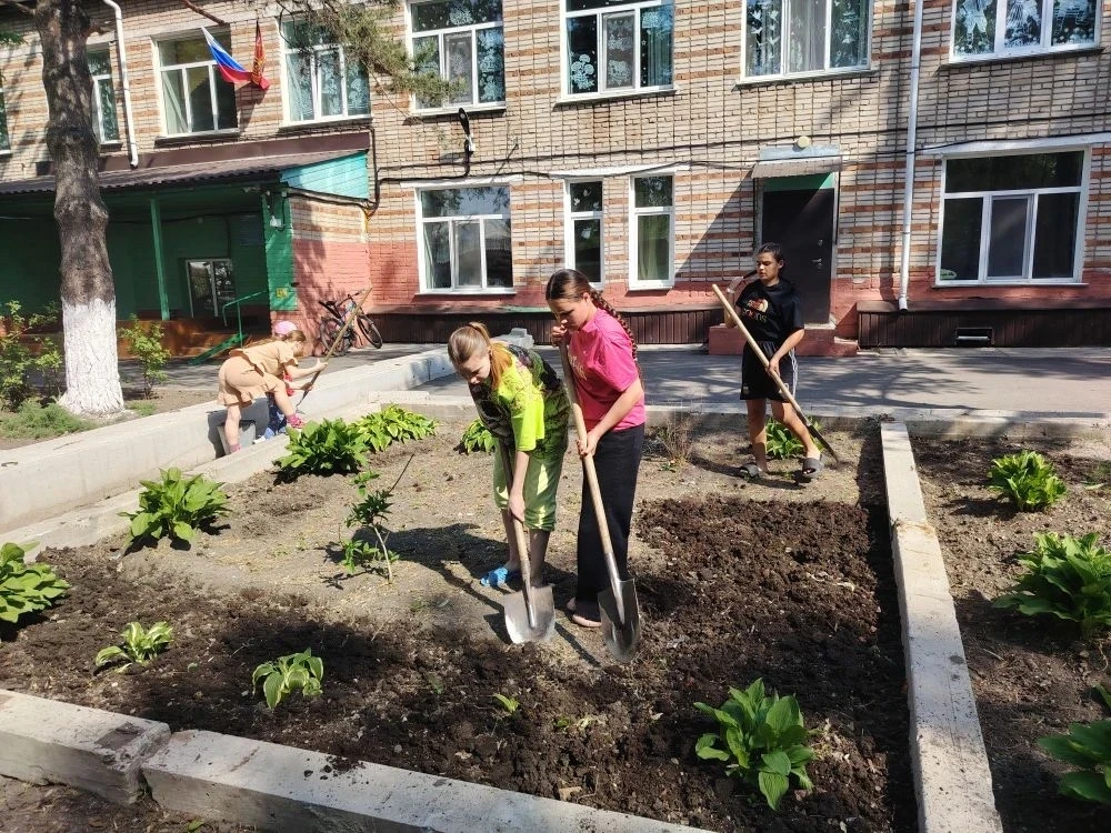 🌱 Наш двор стал ярче и уютнее!