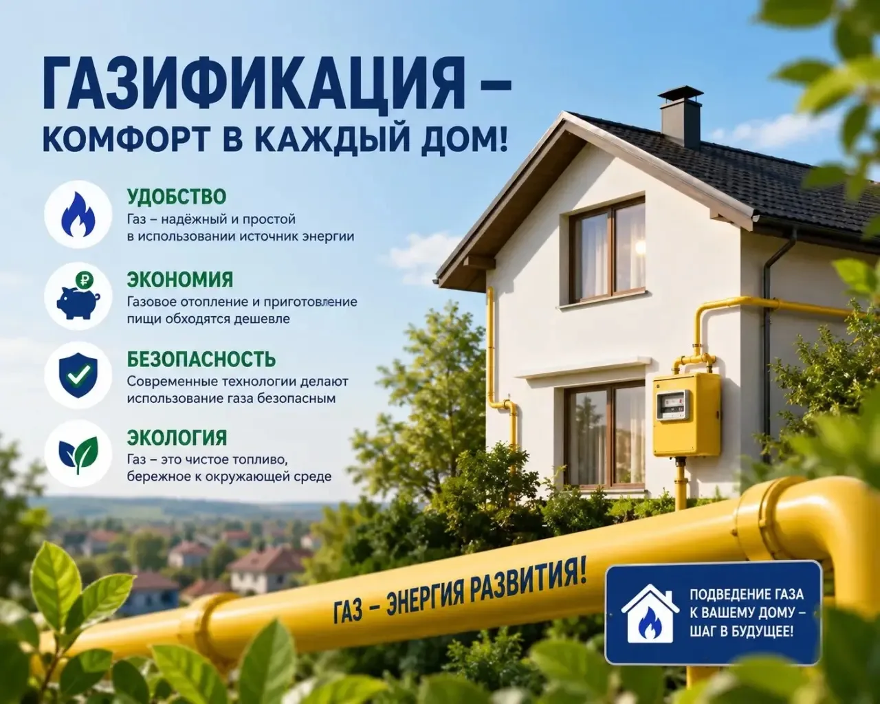 🔥 Социальная газификация: как подключить дом к газу?