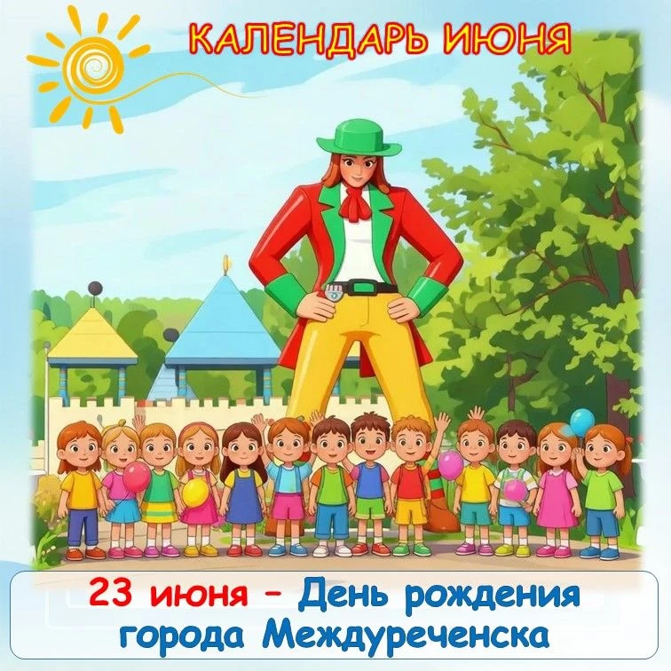 Календарь июня 🌞 
23 июня – 🎉 День рождения нашего любимого города!
 
Сегодня, 23 июня, мы поздрав