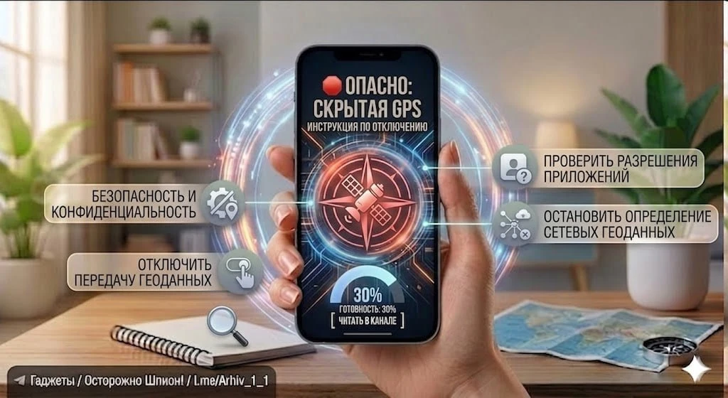 📱 Как отключить скрытую работу GPS  Даже выключенный GPS работает в фоновом режиме, вредит вашему см