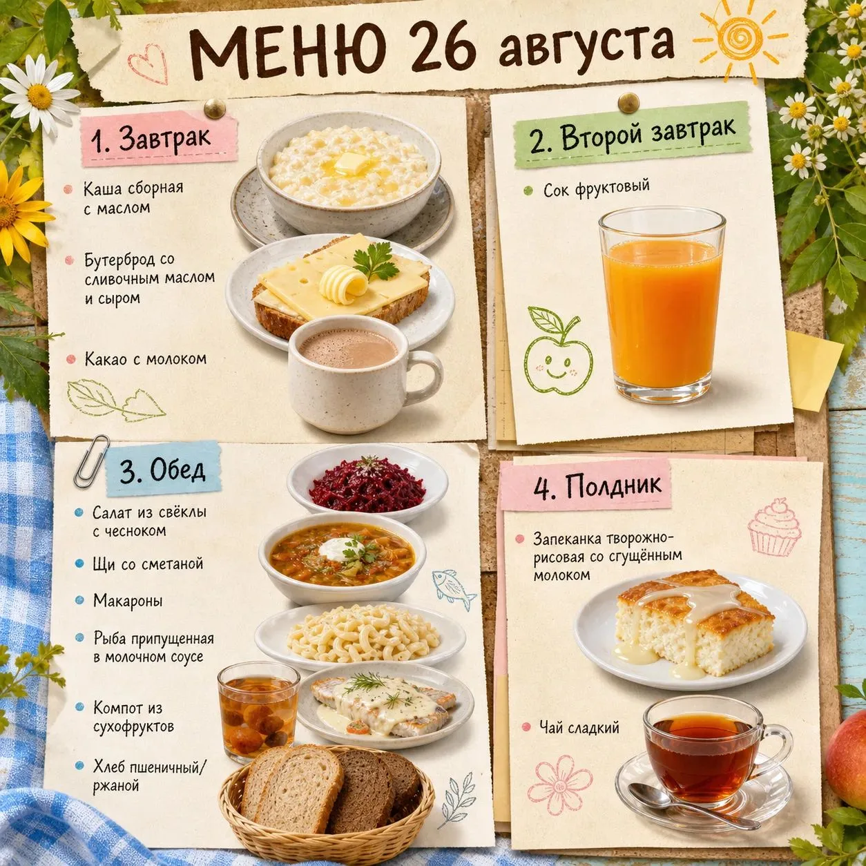 💫 «А что сегодня давали в садике?» 🍎