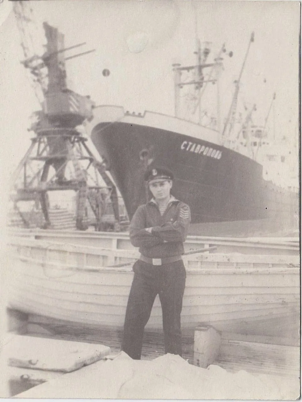 ⚓️ Корабль "Ставрополь" и курсант речного флота.