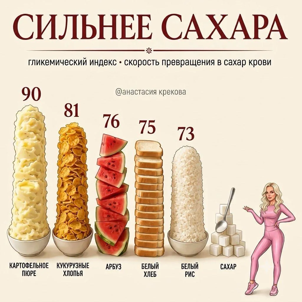 Сахар в крови: кто кого? Разбираемся с гликемическим индексом без скучной диетологии 🔥