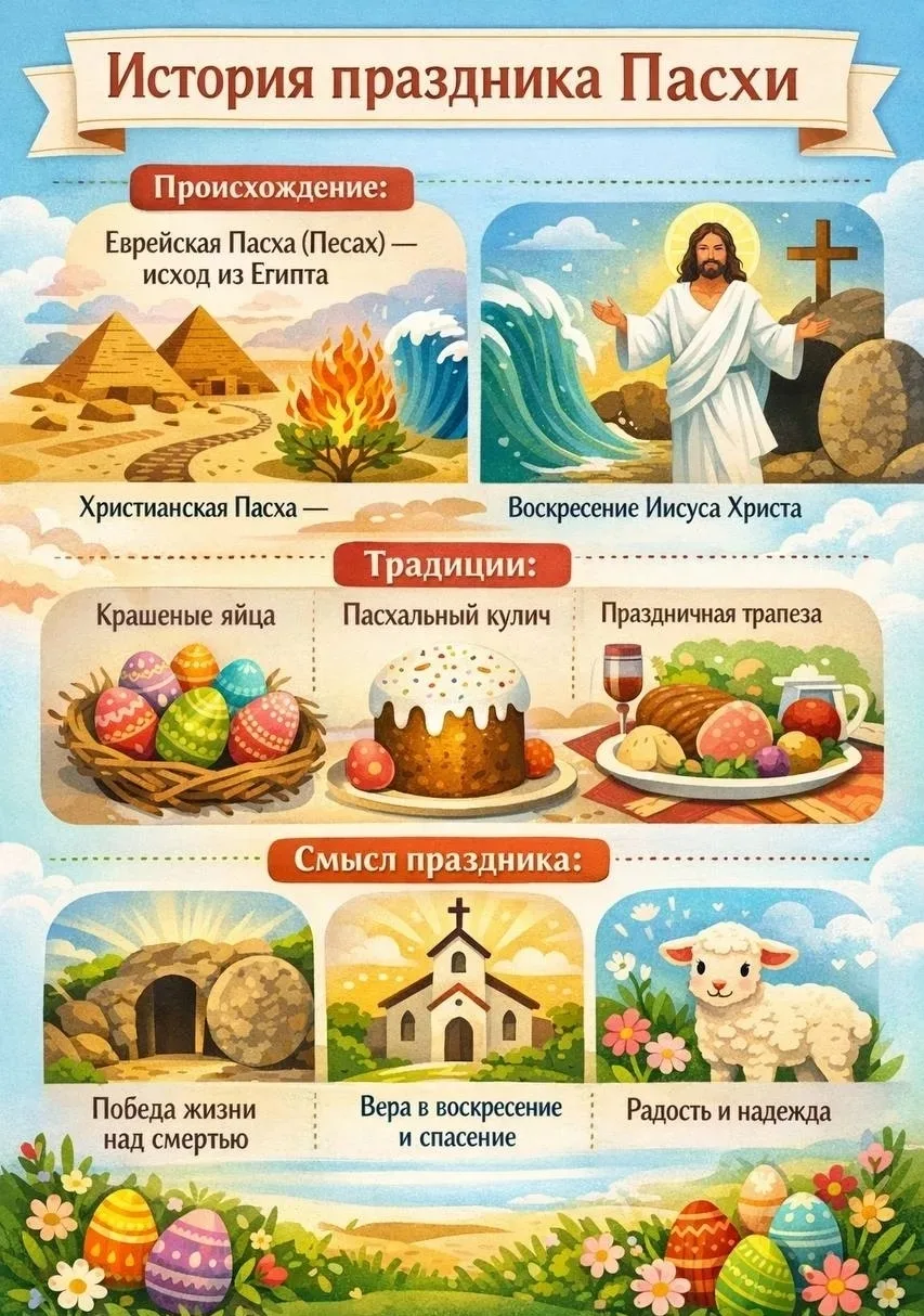 💫Пасха — праздник, объединяющий всю Россию  В нашей большой многонациональной  🇷🇺стране живут десятк