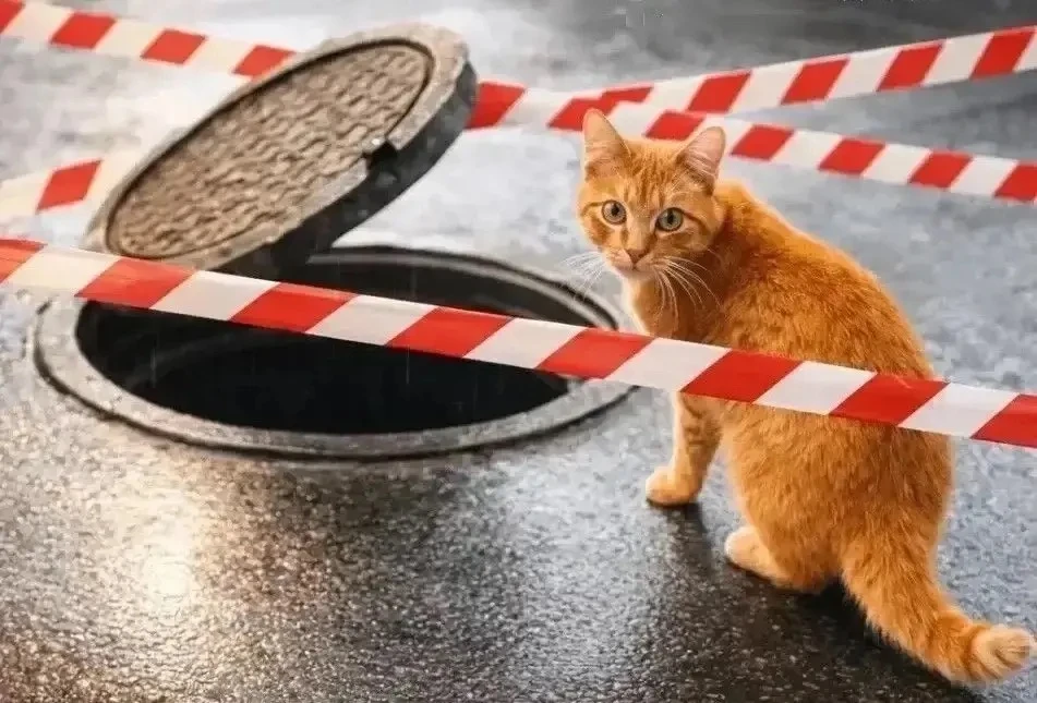 🚧 Открытый люк — это опасно!