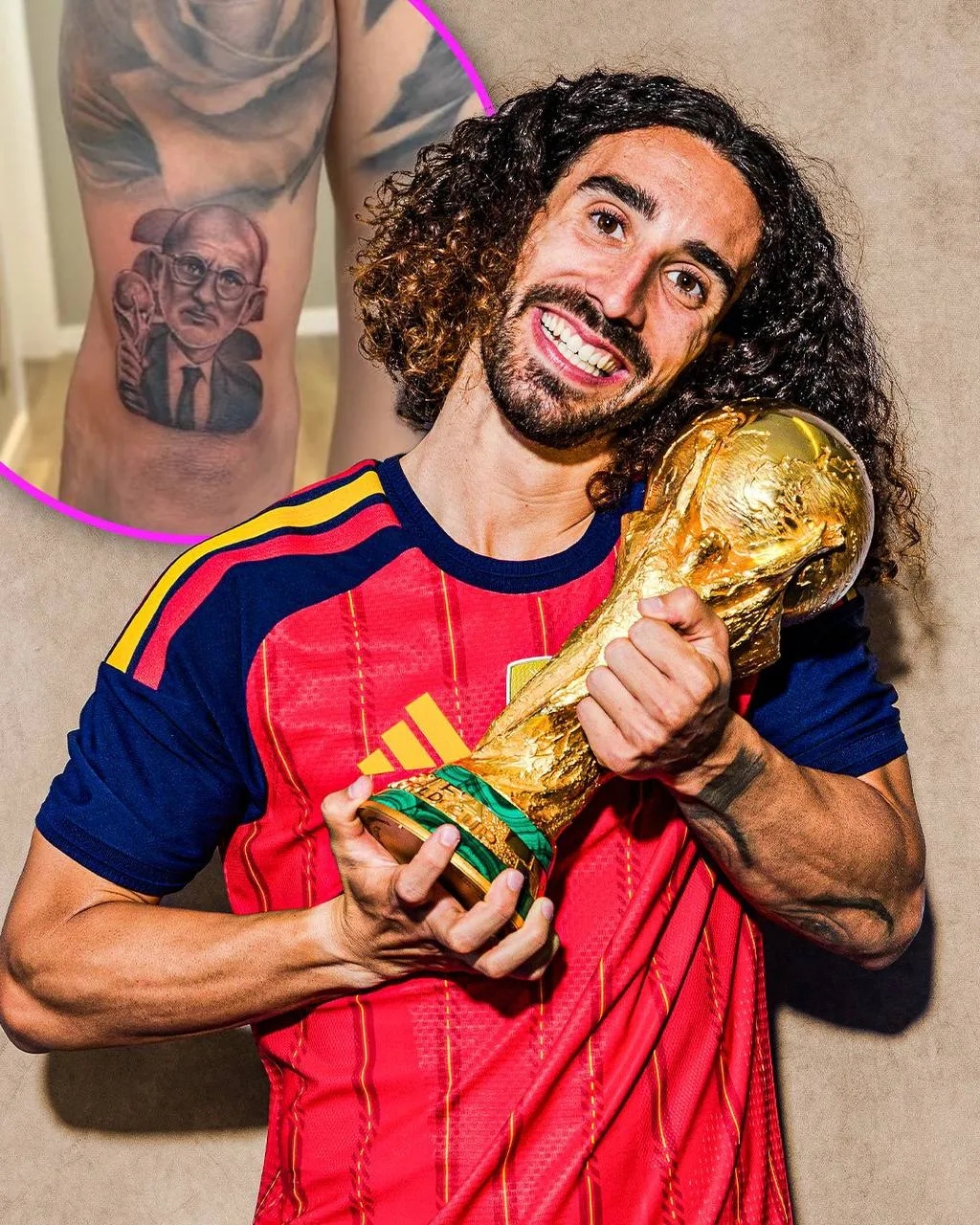 Респект Кукурелье🇪🇸! Ответил за слова.

🏆Перед началом ЧМ он обещал, если Испания заберет трлыей,