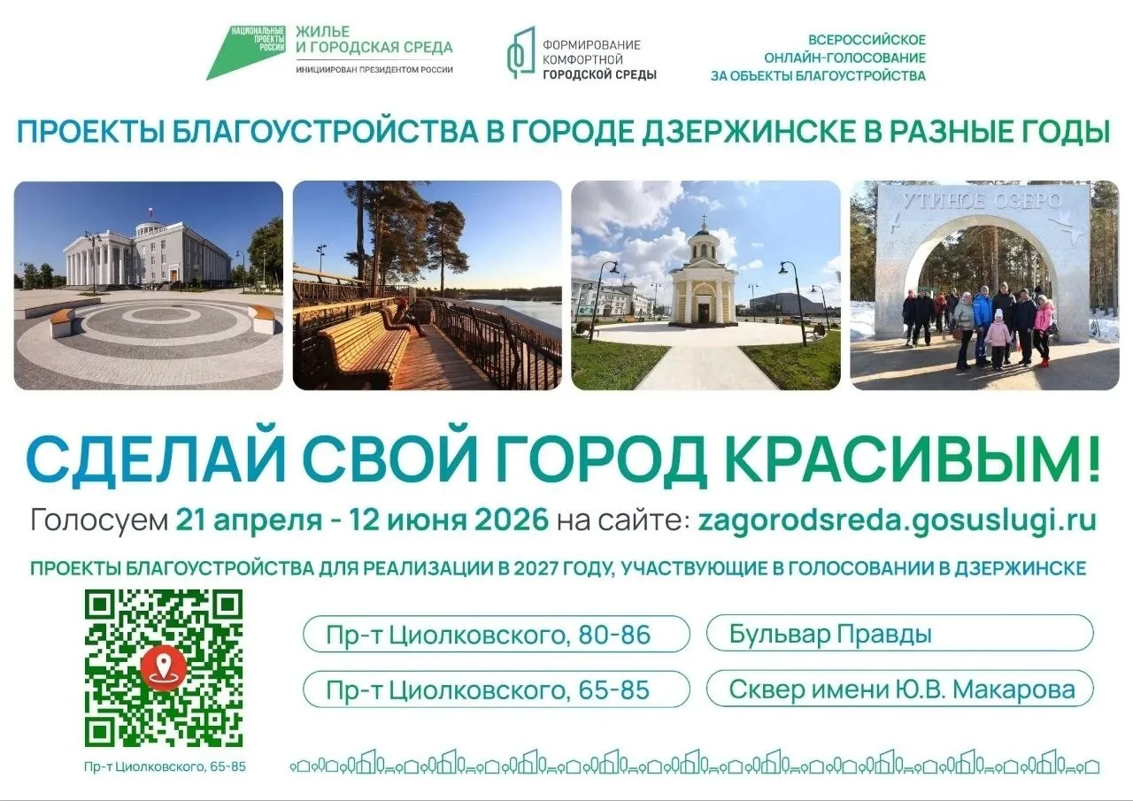 🔹 Продолжается голосование за объекты благоустройства в рамках программы «Формирование...