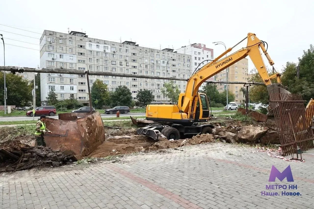 🏗  В Сормово продолжается демонтаж нежилых строений в границах будущей трассы и стройп...