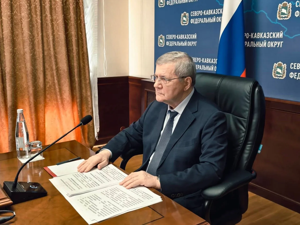 Полномочный представитель Президента Российской Федерации в СКФО Юрий Чайка провел сего...