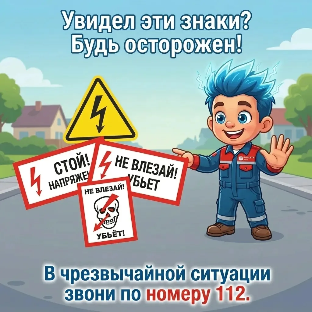 ❗ВНИМАНИЕ❗БУДЬТЕ ОСТОРОЖНЫ❗Накануне летних каникул Белгородские энергетики напоминают д...