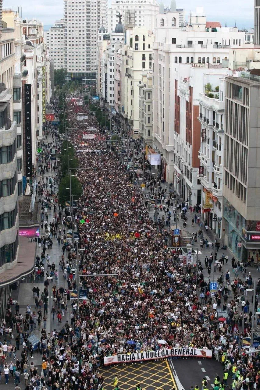 В Мадриде на протест из-за жилищного кризиса вышли до 500 тыс. человек, — RTVE.