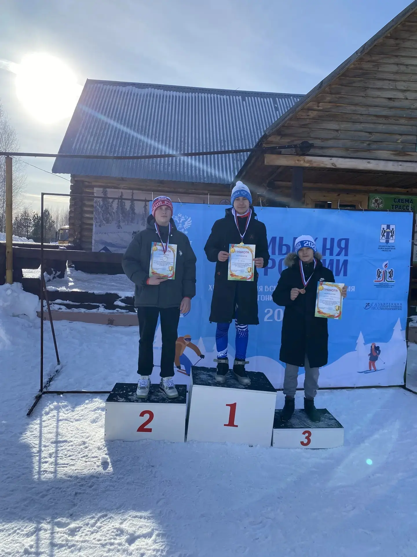 🏂Участие наших школьников в лыжне России!