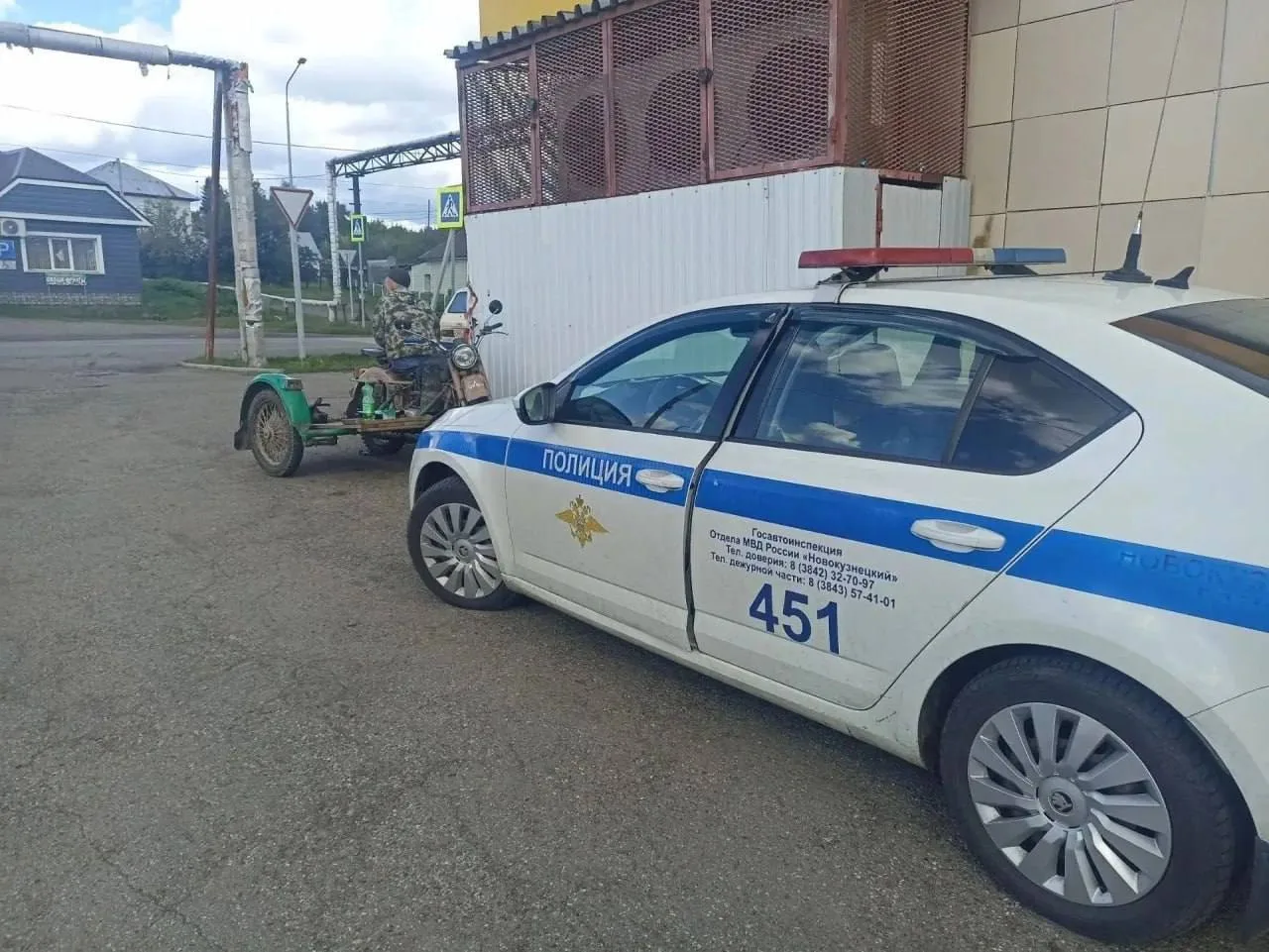 В Кузедеево инспекторы остановили мотоциклиста, у которого не было водительских прав