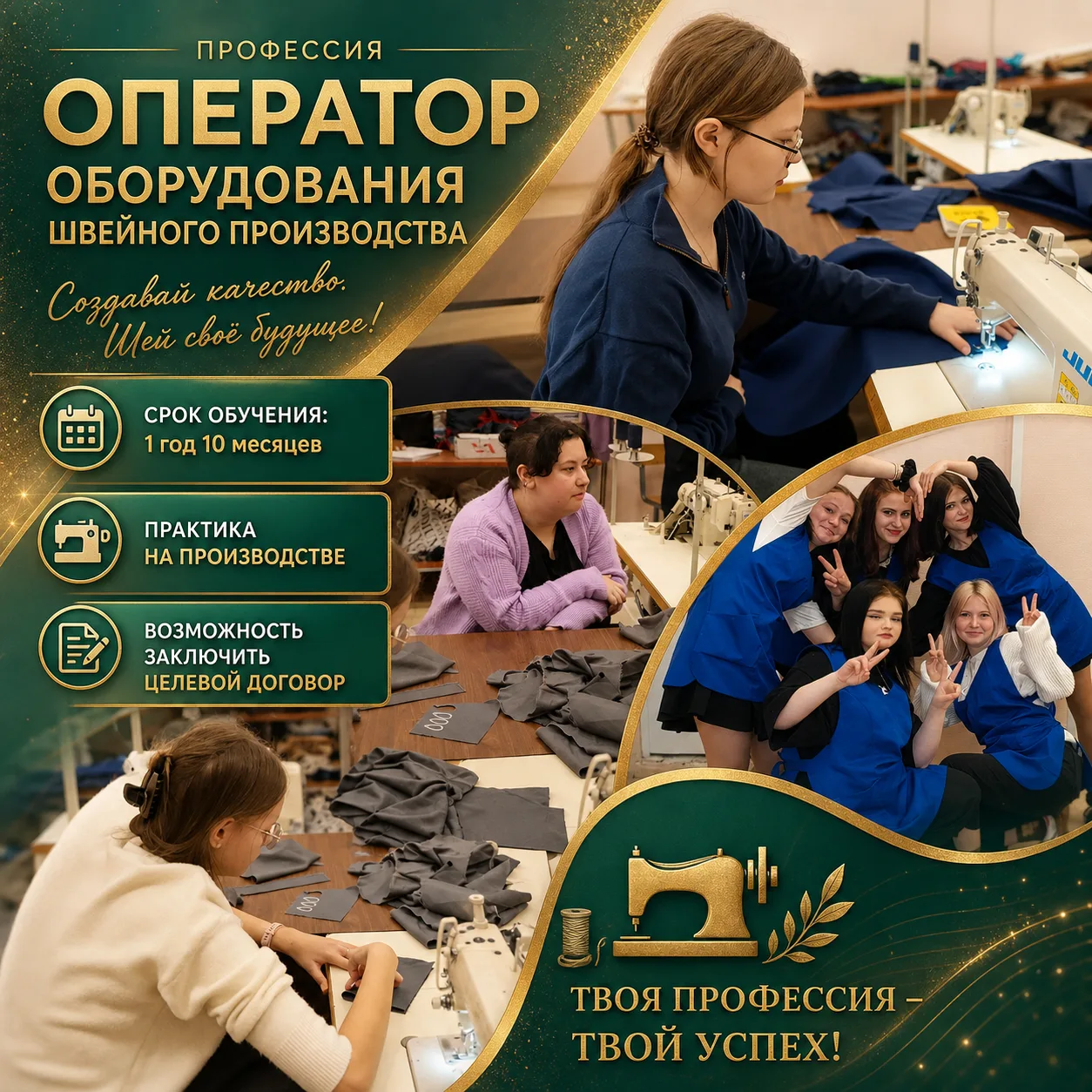🧵 Не просто швея: инструкция к профессии "Оператор оборудования швейного производства"