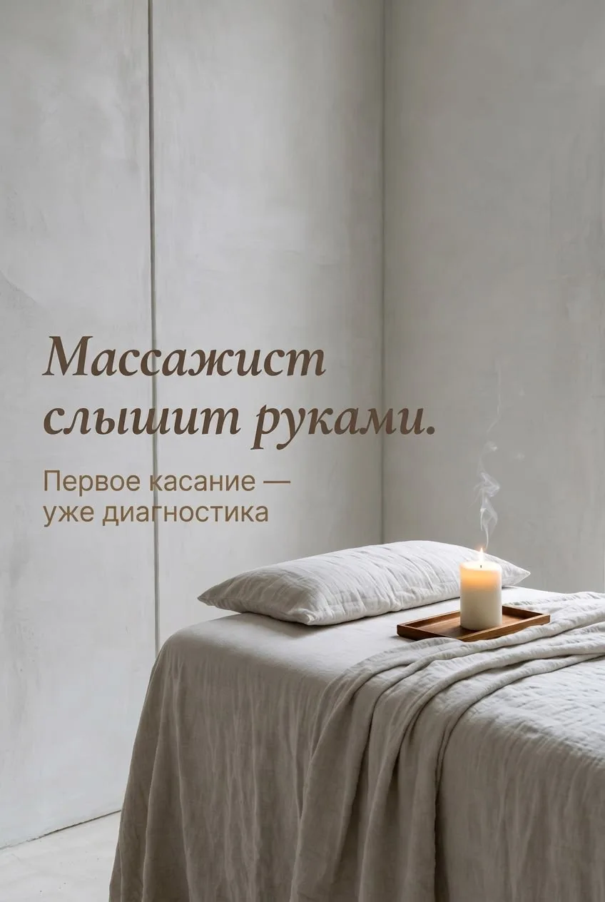 Вы можете не знать, что у вас побаливает спинка до того как сделаете массаж..

Серьезно!!

Это невер
