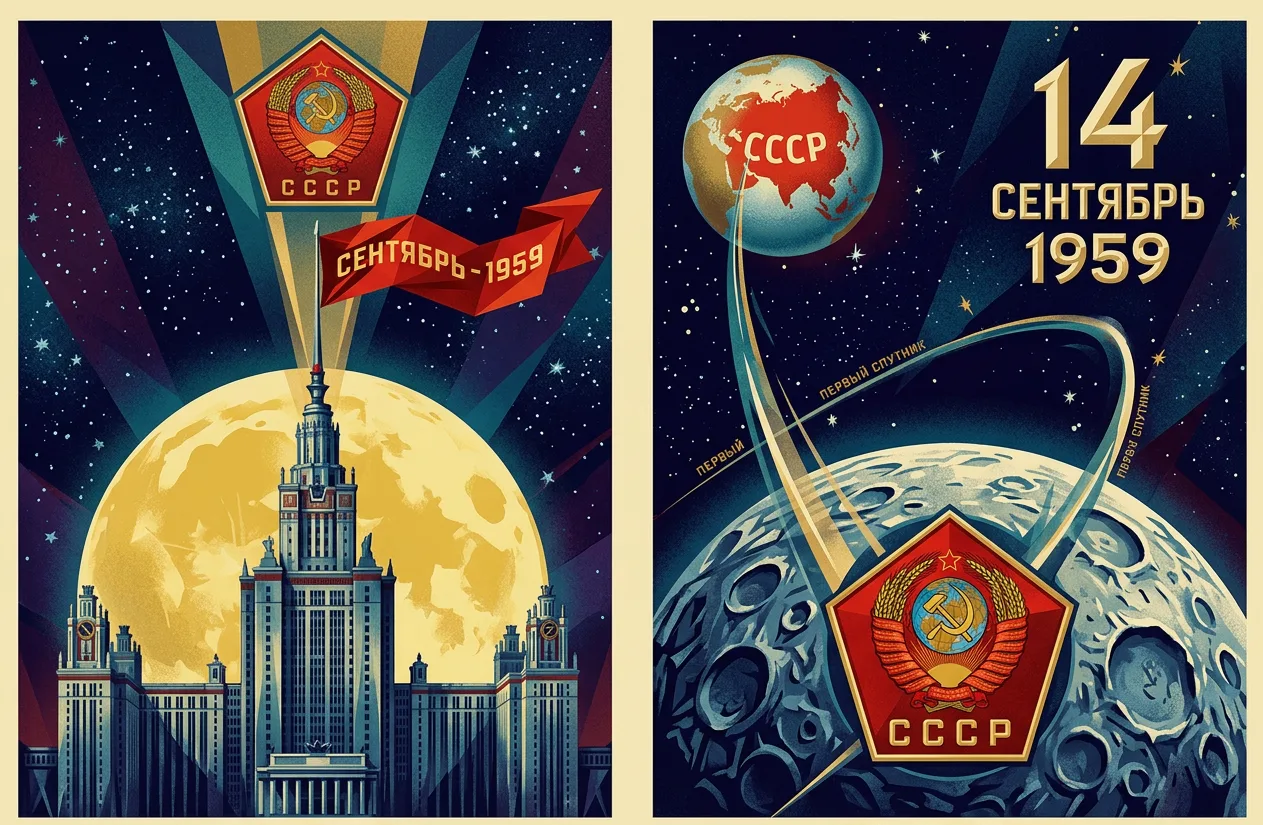 14 сентября 1959 года человечество впервые достигло иного небесного тела: советская авт...