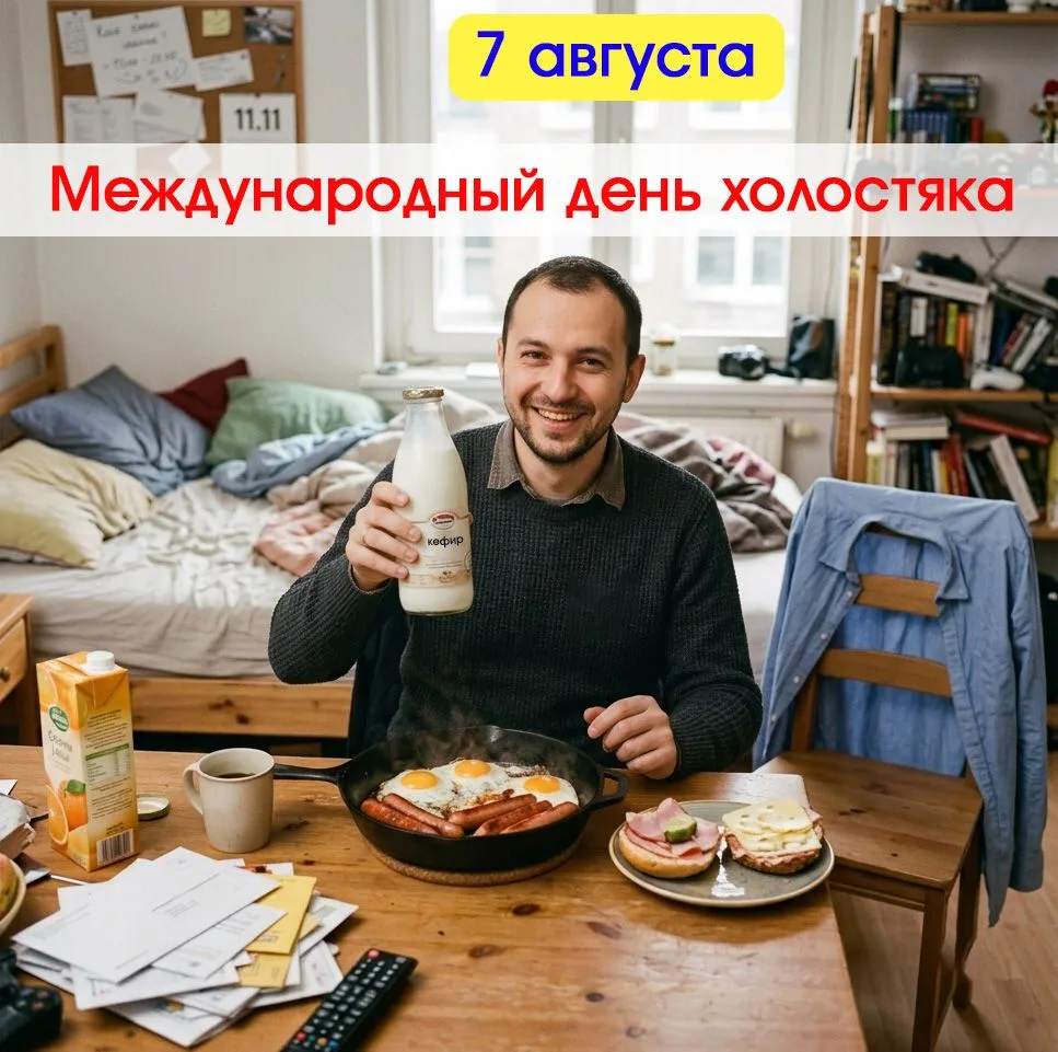 🎉 7 августа - Международный день холостяка!

🎩 Есть повод улыбнуться!

Хорошего дня!

#моЯБугульма