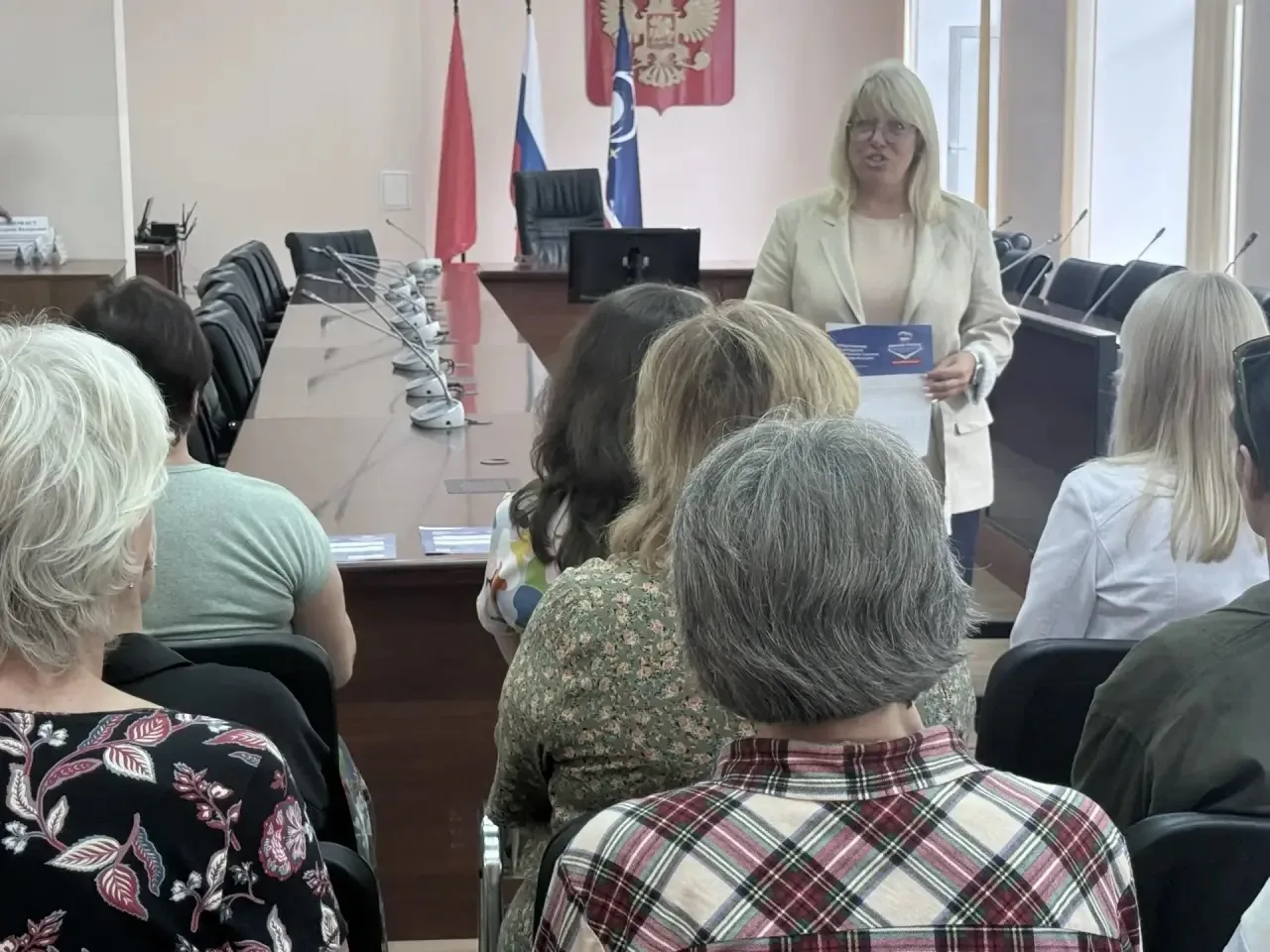 Встретилась с представителями сферы культуры нашего города, жителями Королёва, для обсуждения предст