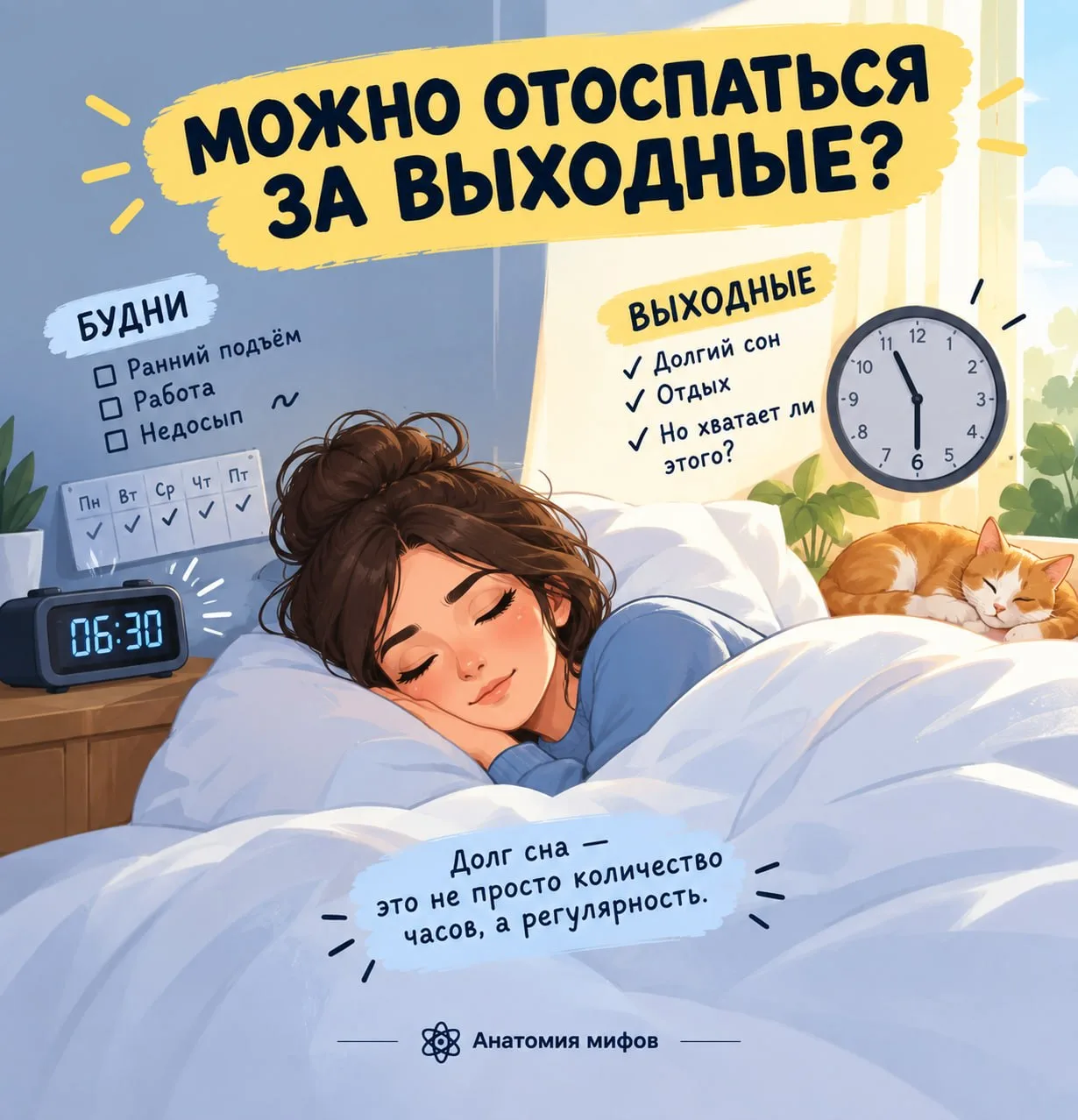Можно отоспаться за выходные?