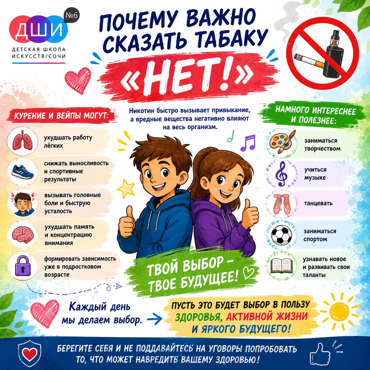 🚭 Почему важно сказать табаку «Нет»?