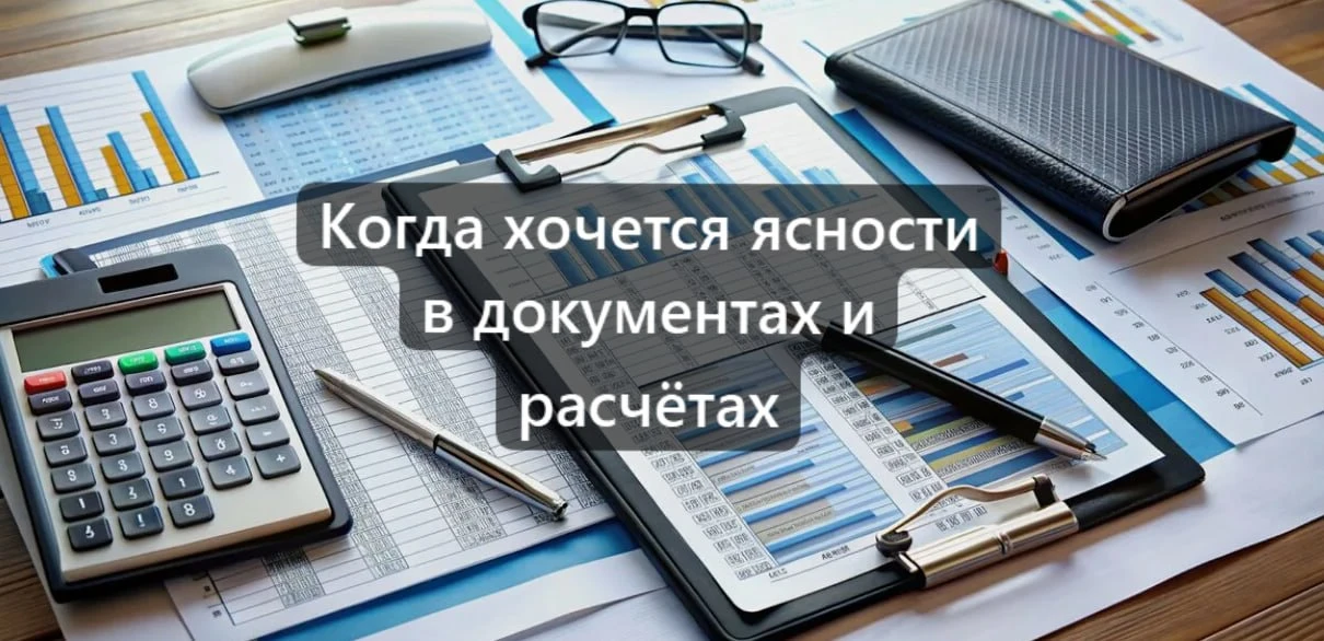 Когда хочется ясности в документах и расчётах