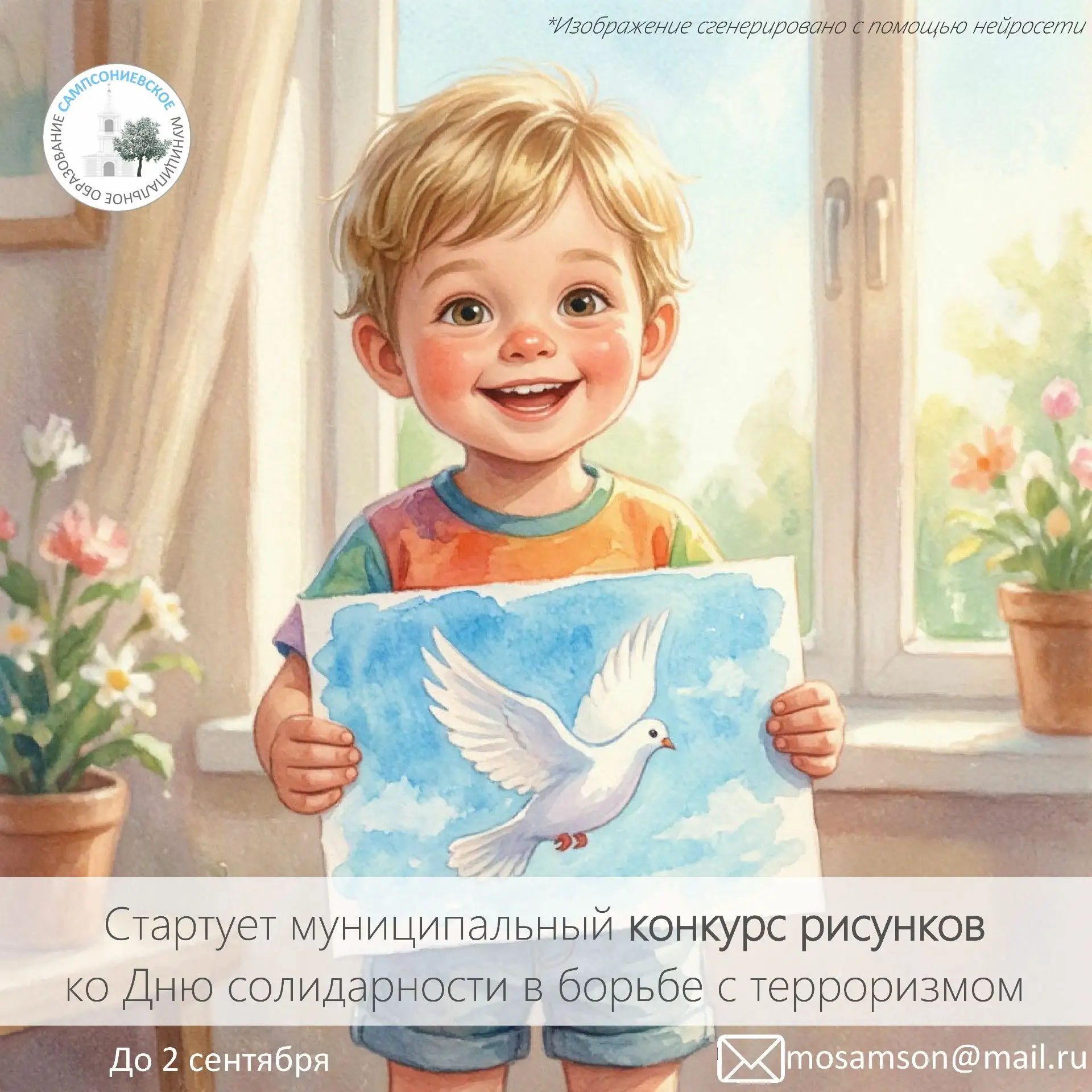 Конкурс рисунков ко Дню солидарности в борьбе с терроризмом 🕊