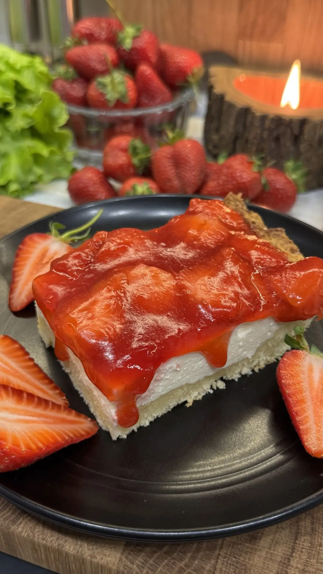 Вкуснейший творожный пирог с клубникой 🍓