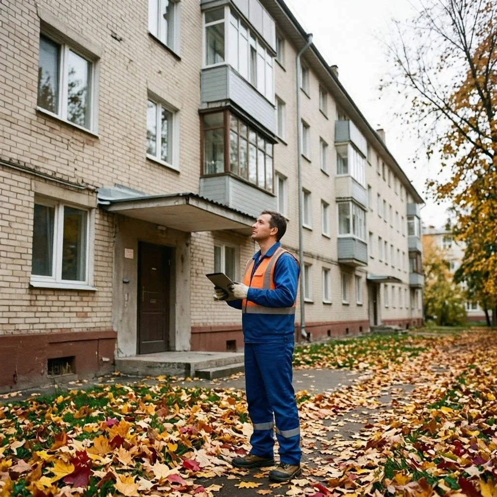 Осенний осмотр многоквартирного дома

         Перед осенью у управляющей компании  действительно по