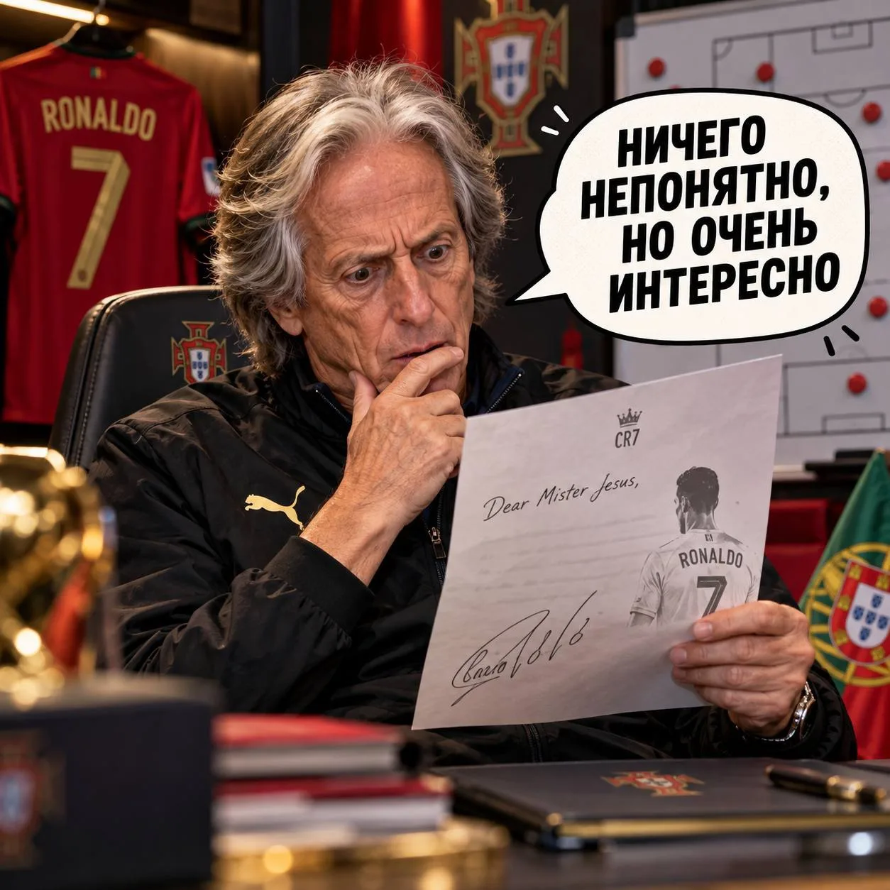 🫥 «Да мне по*уй Я прочитал заявление и собираюсь работать и думать о сборной Португали...
