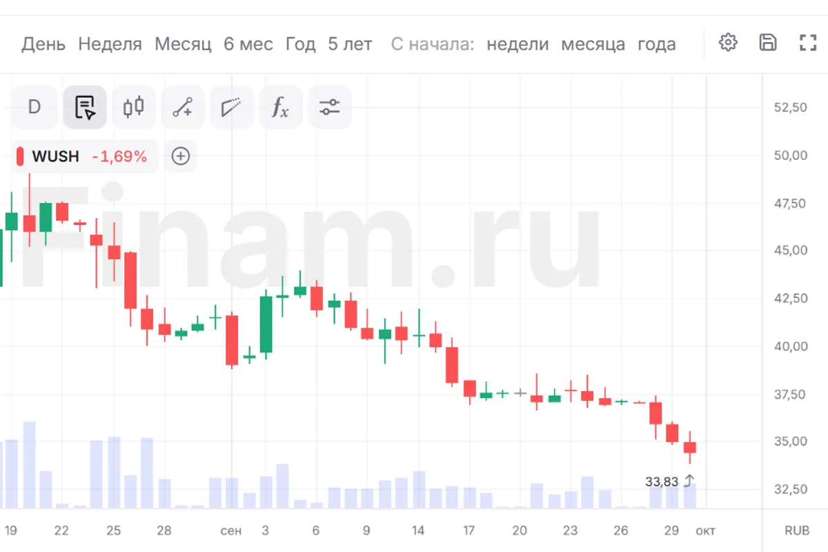 Акции «ВУШ» падают на предложении ввести права на электросамокаты