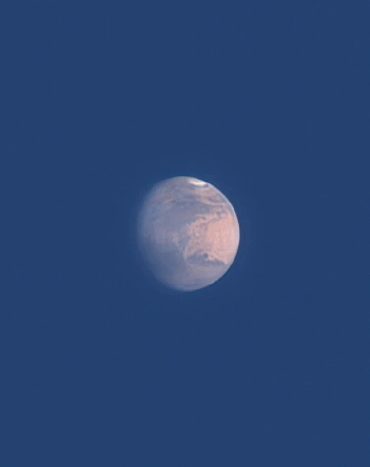 Далёкий Марс, заснятый в дневное время 😍🔭
