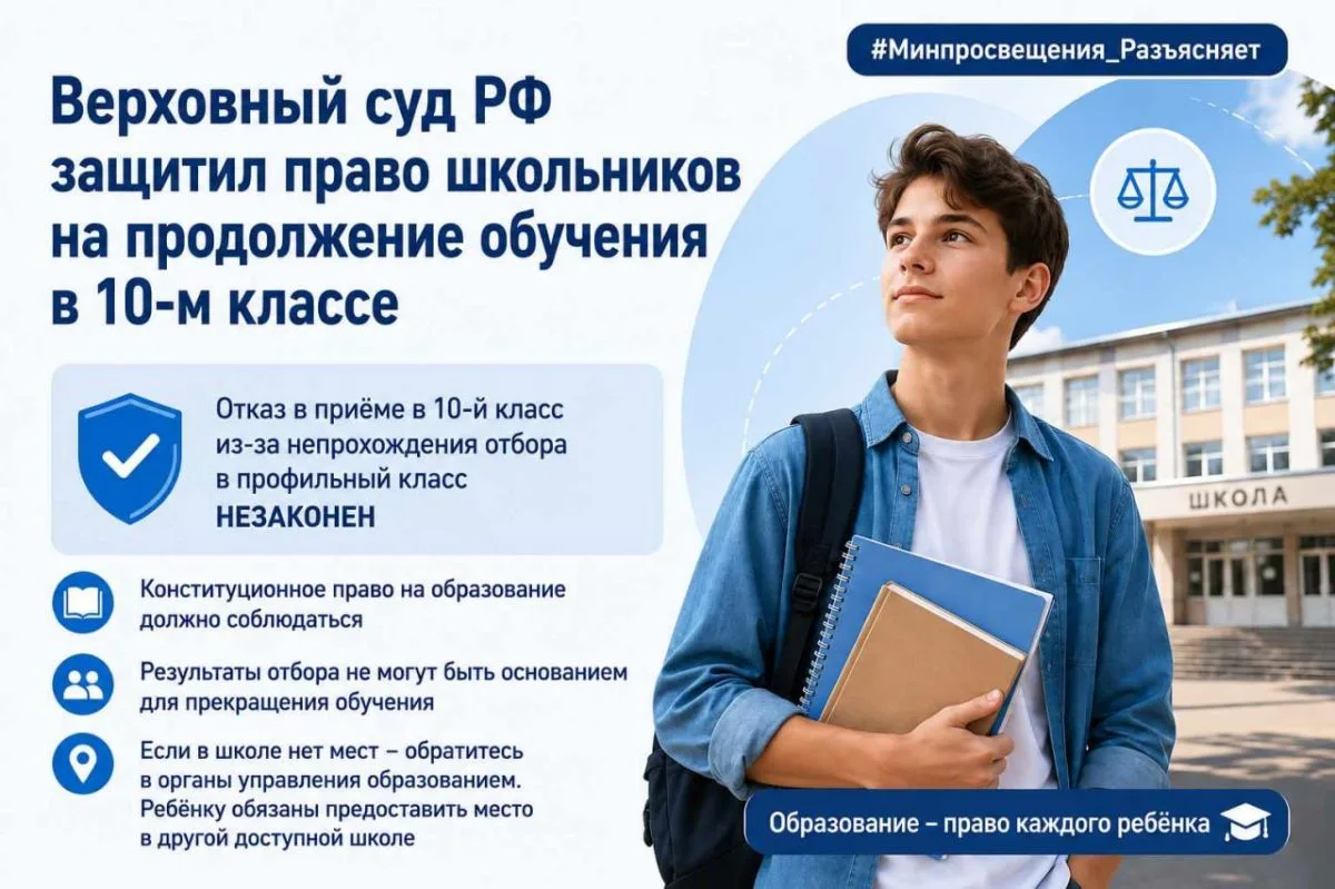 РОДИТЕЛИ, КОТОРЫМ ОТКАЗАЛИ В 10-М КЛАССЕ, — ОБРАТИТЕ ВНИМАНИЕ