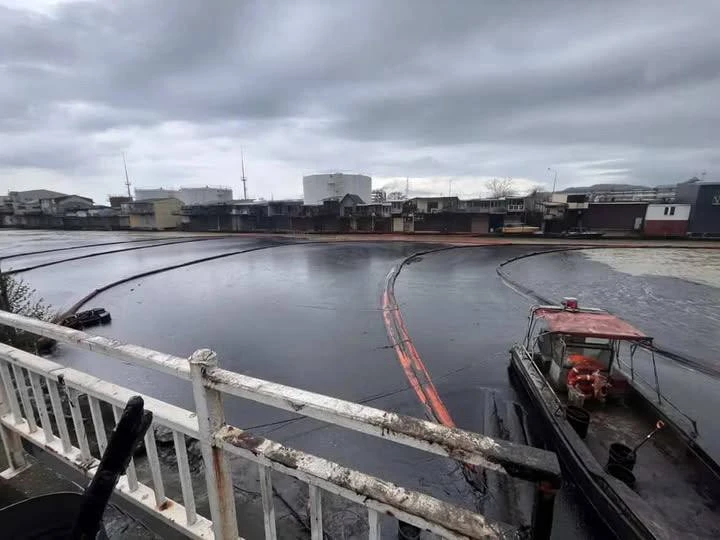 Экологическая катастрофа - последствия украинского терроризма в Туапсе.