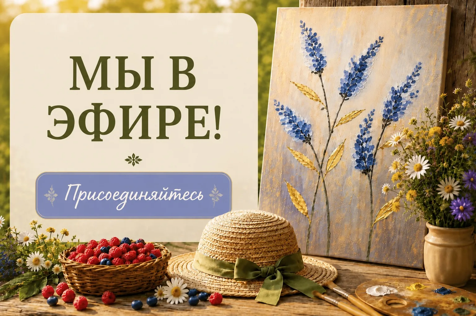 ⏱ МЫ НАЧИНАЕМ!

В чате уже собираются участники, а до первого мазка остаются считанные минуты. 

Есл