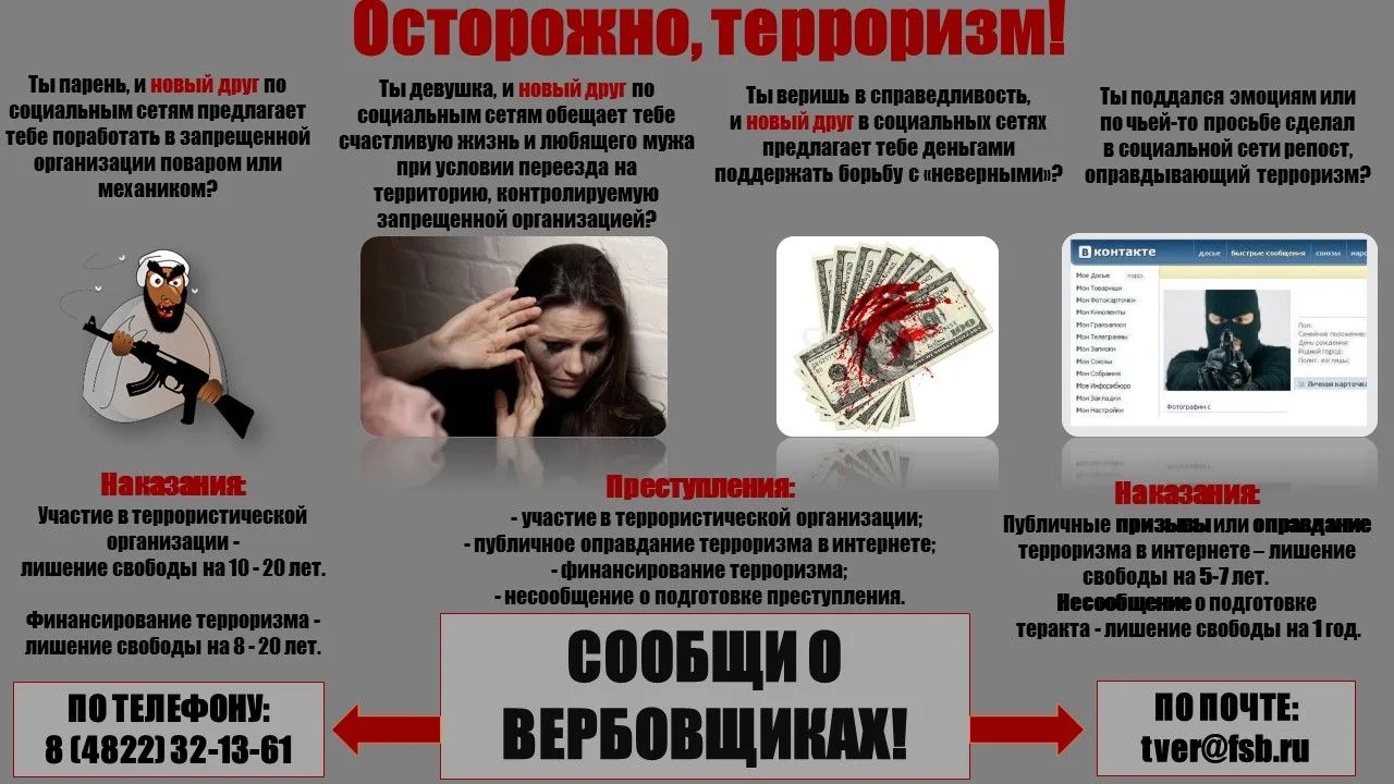 Терроризм — угроза обществу!!!