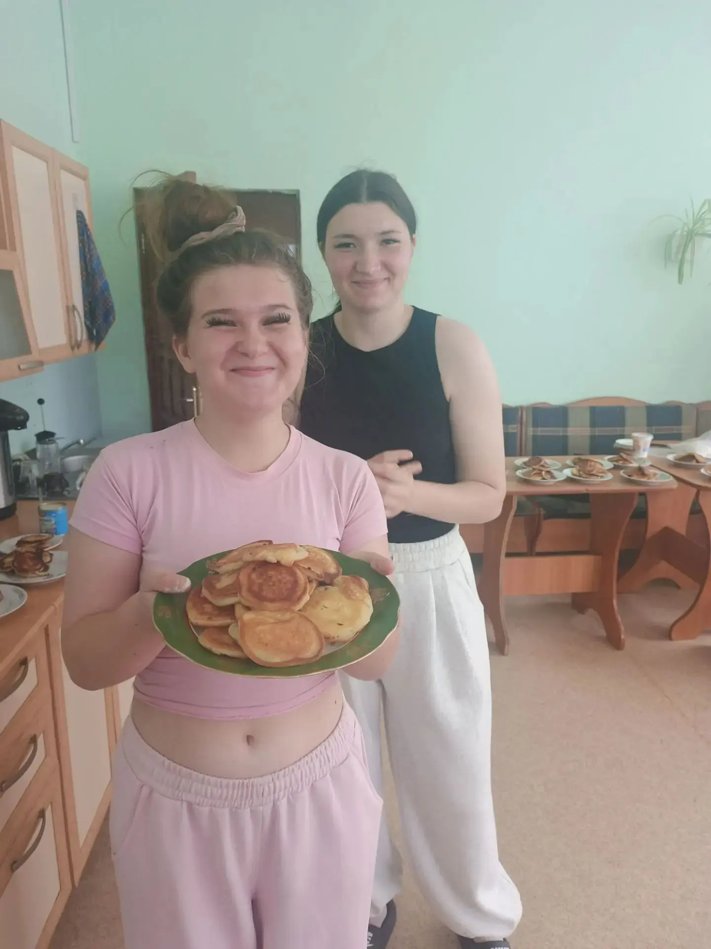 Напекли оладушек🔥🥞☕