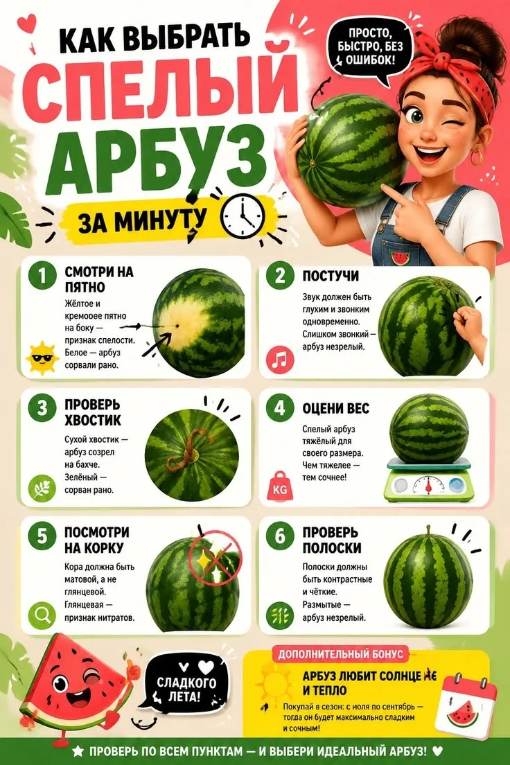 Отправляемся покупать свой идеальный арбуз