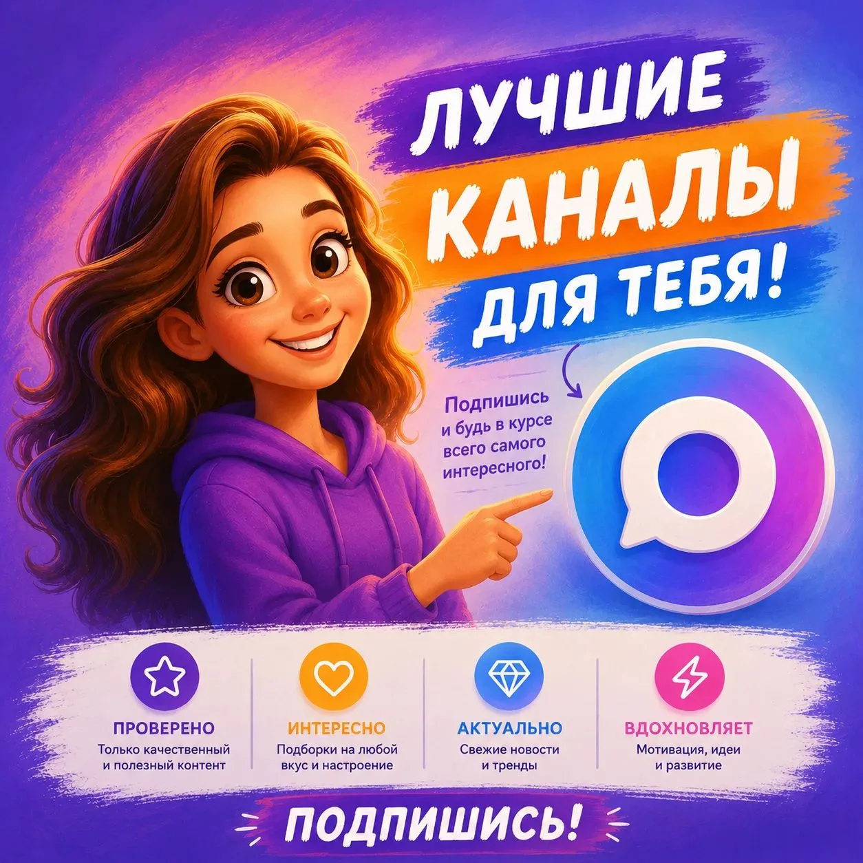Подборка лучших каналов в МАХ. Сохраняй себе и делись с друзьями 👍