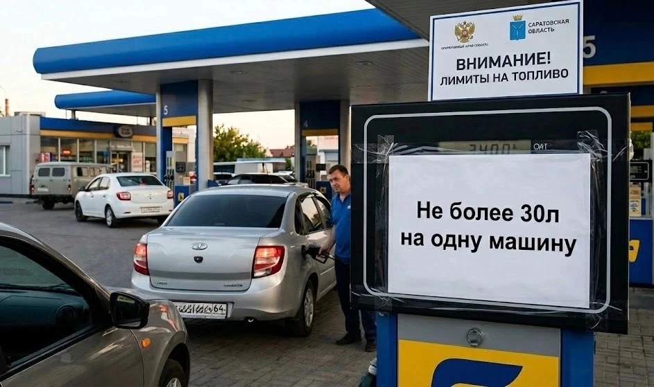 😱😱

‼️В Саратовской области вводят лимит в 30 литров топлива на один автомобиль.

На совещании с у