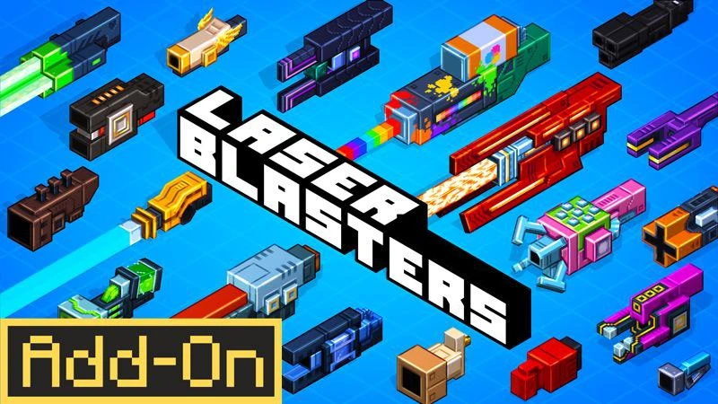 🟢  Laser Blaster 

🔍 Добавьте в свой мир оружие в дополнении LASER BLASTERS! Используйте 20 уникал